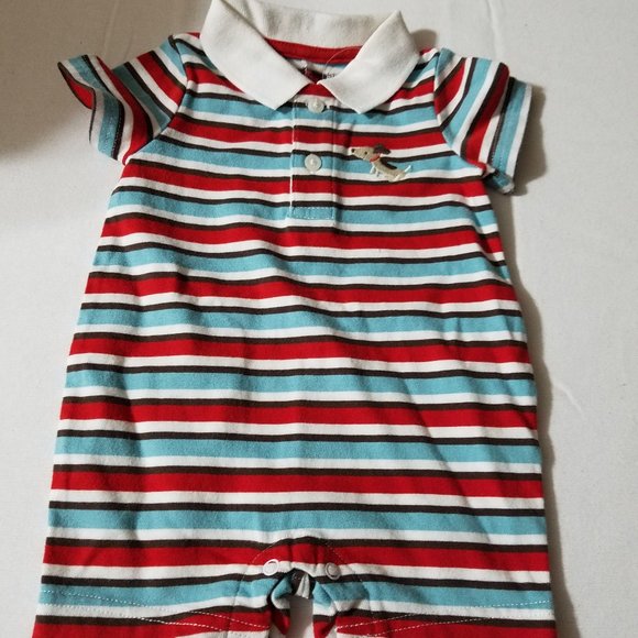 Gymboree Stylish Puppy 0-3 month NWT Romper. - Picture 1 of 3